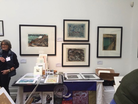 Aberystwyth Printmakers Stand 
at North Wales Print Fair